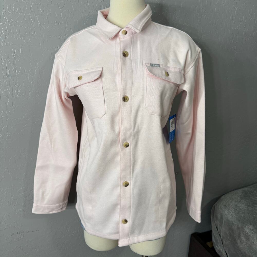NWT Columbia Youth Girls Rapid Valley Shirt Jacket, Pink, Youth Large